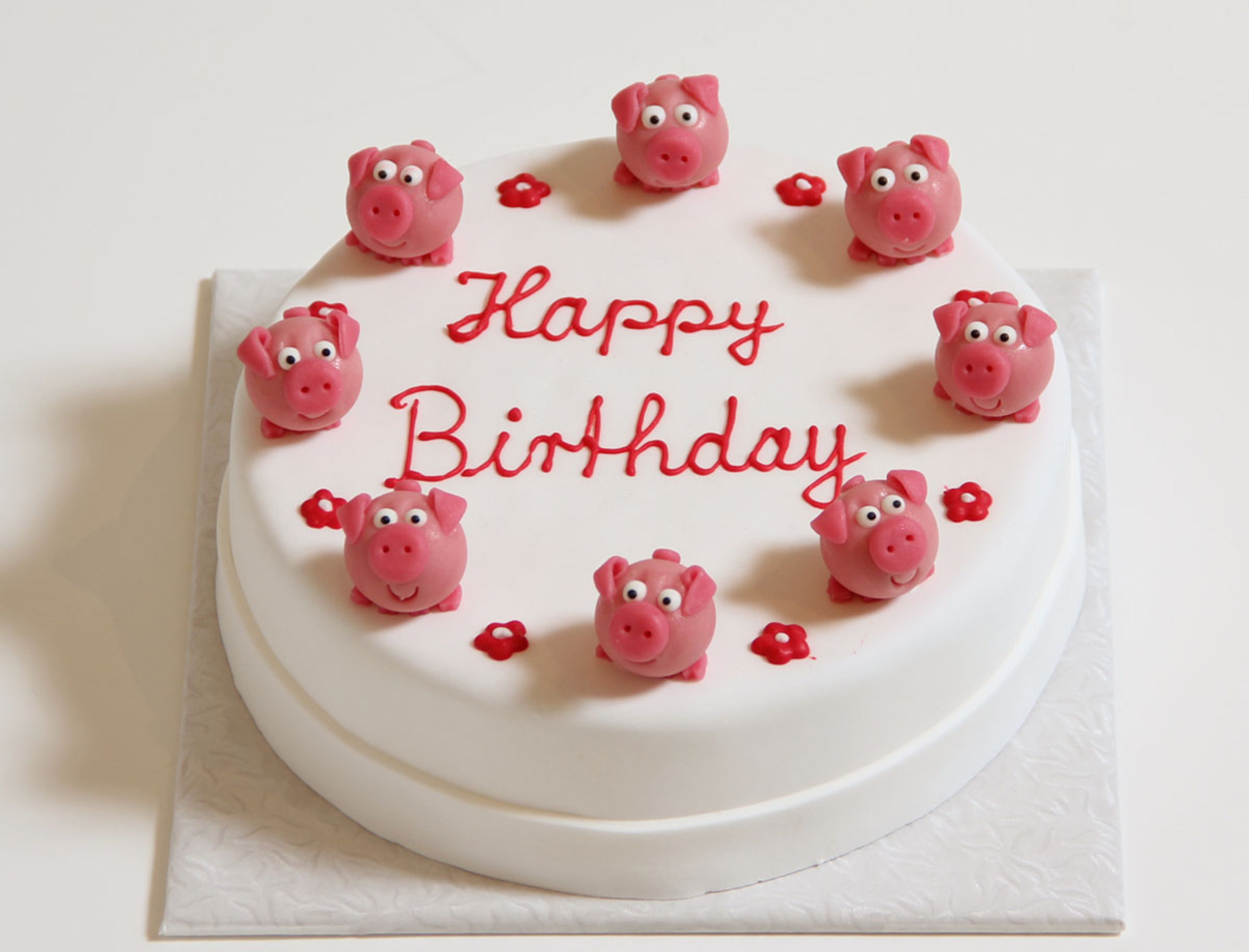 Bánh sinh nhật tặng người tuổi hợi | Vẽ hình bé heo | Happy birthday Út  MSA59 - Bánh sinh nhật bông lan trứng muối Tp. HCM